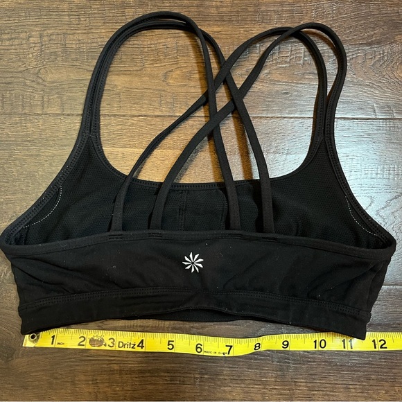 Athleta sports bra black XS, Upbeat - Picture 3 of 6